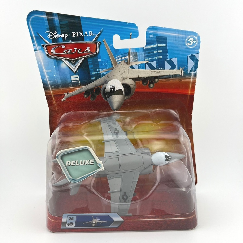 Disney Pixar Cars Deluxe #26 Stu Bop The Jet F/AV-18E Plane 2010 New In Box